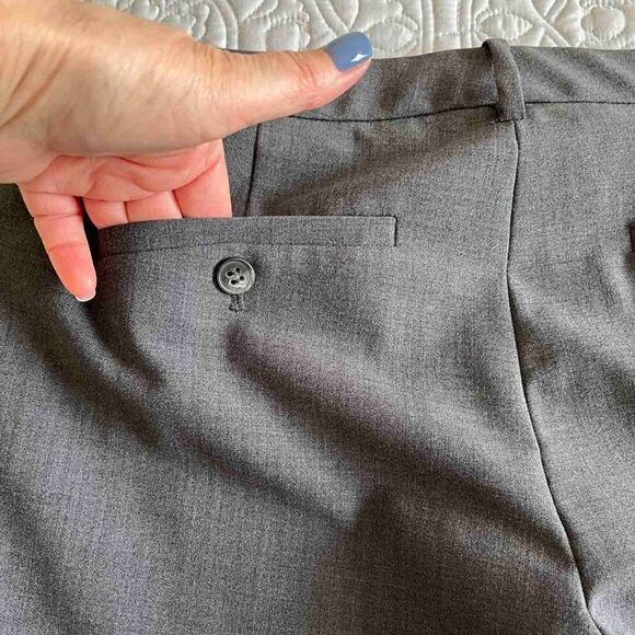 NWT Classic Theory Charcoal Gray Max 2 Urban Mid Rise Trousers Size 8 - Picture 6 of 14